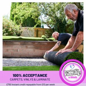 Pay weekly carpets, vinyls and laminate with no credit check from £10 per week apply today 01206 692360