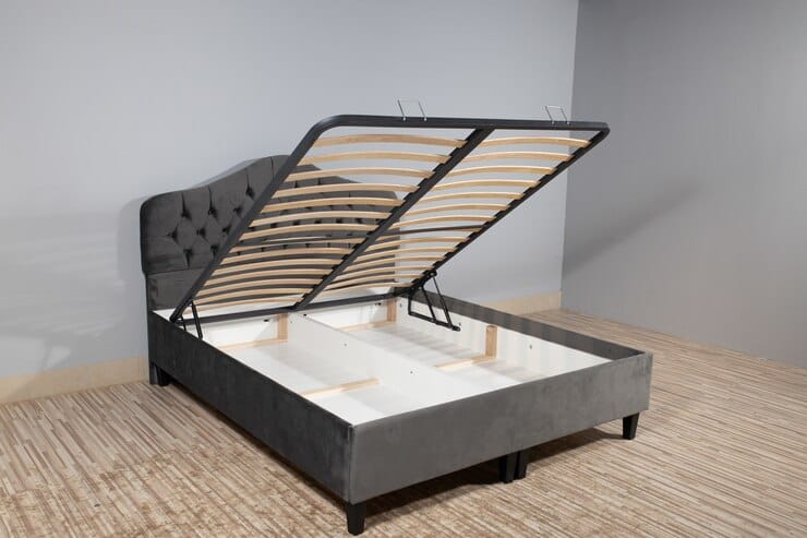 bed with space