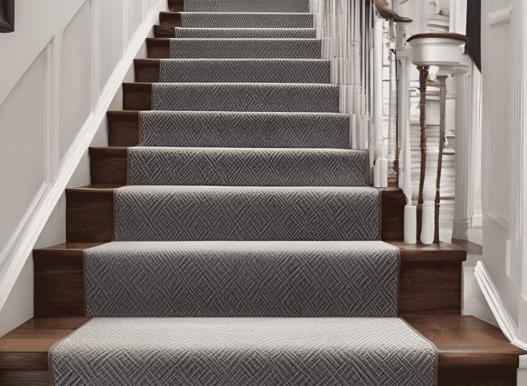 diamond stair carpet
