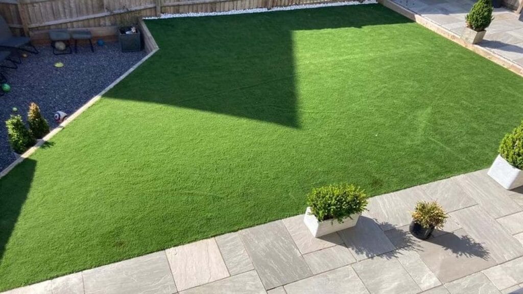 fresh artificial grass