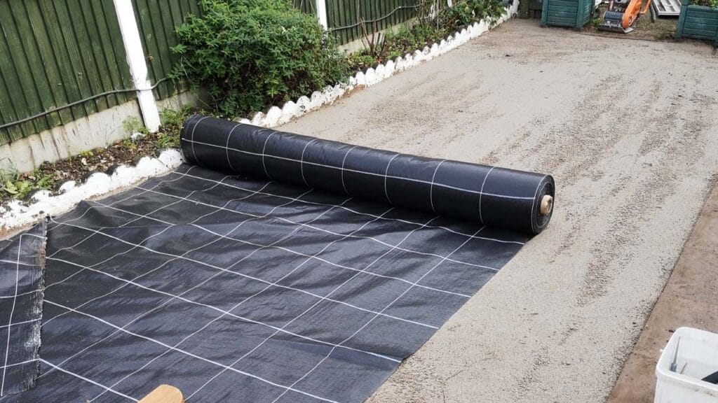 install weed barrier