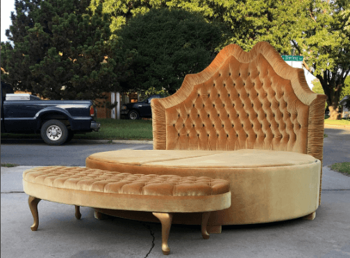 round bed etsy