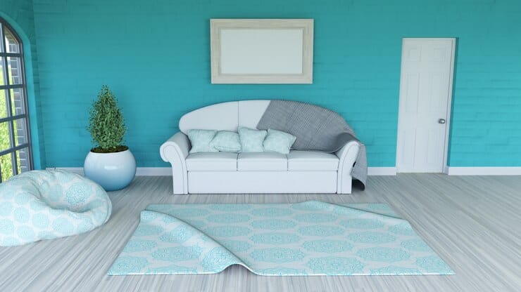 wall contrast carpet