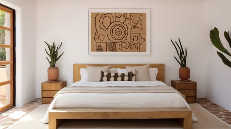 wooden bed frame