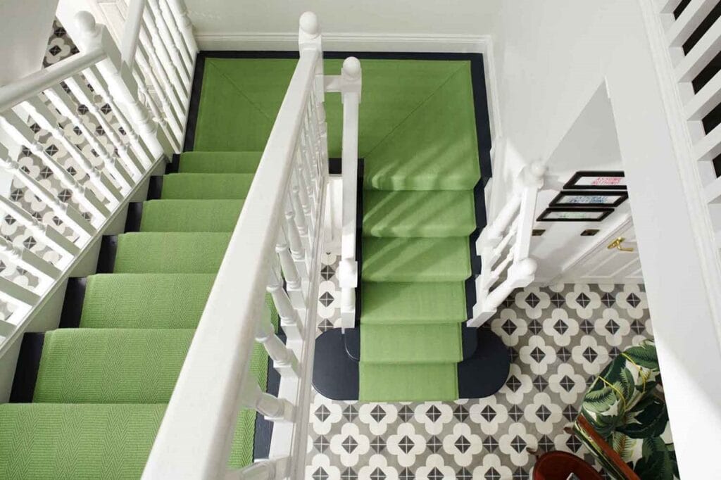 biophilic green carpet