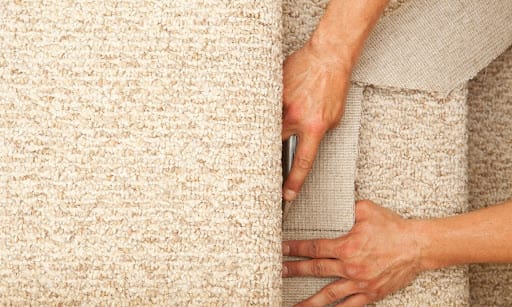 cutting stair carpet