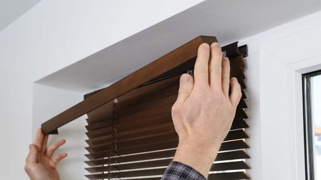install Venetian blinds