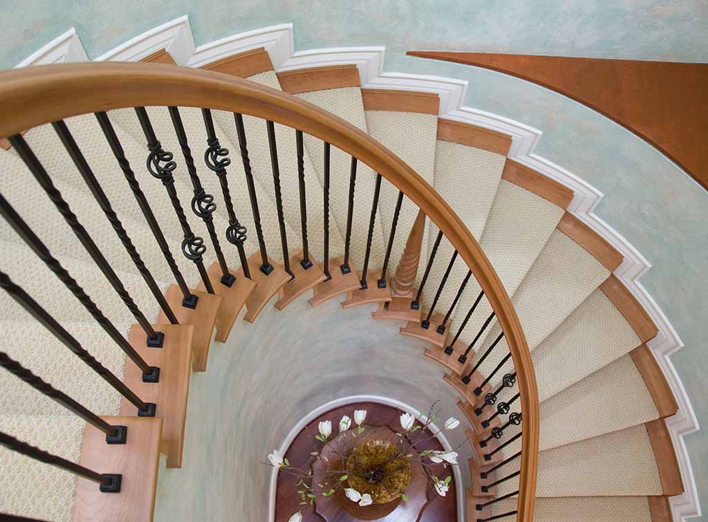 semi circle stair runners