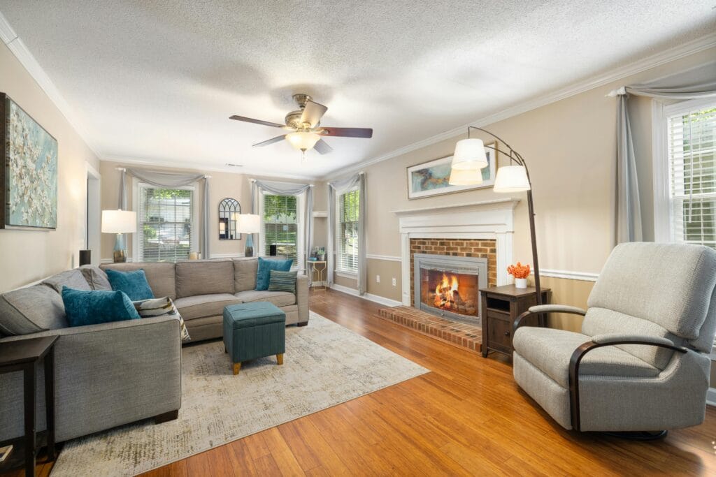Furniture on the rug
