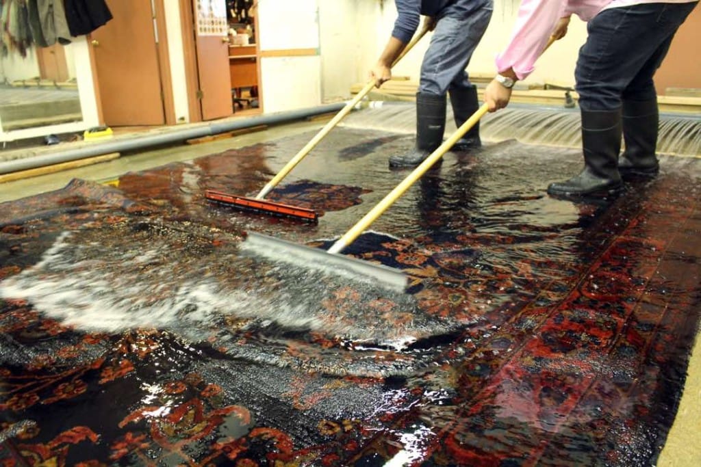 wash a rug