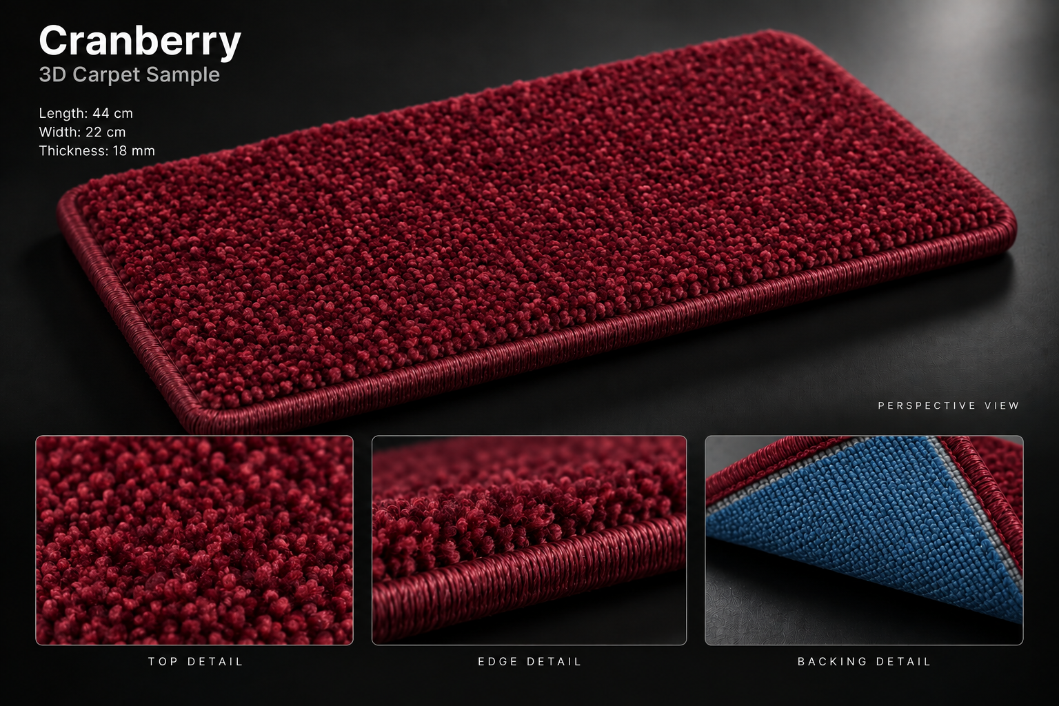 Cranberry 3D sample