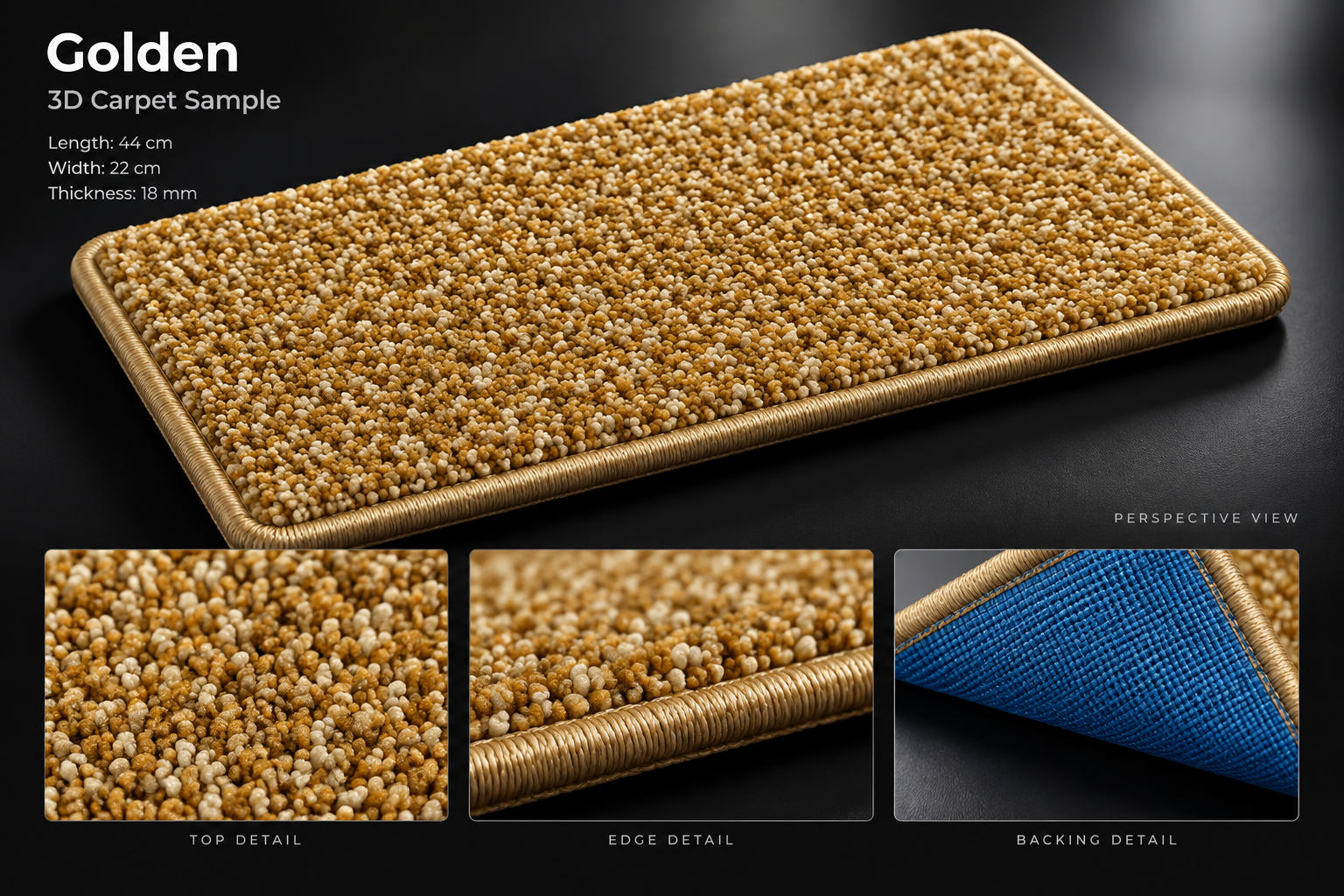 Golden 3D sample