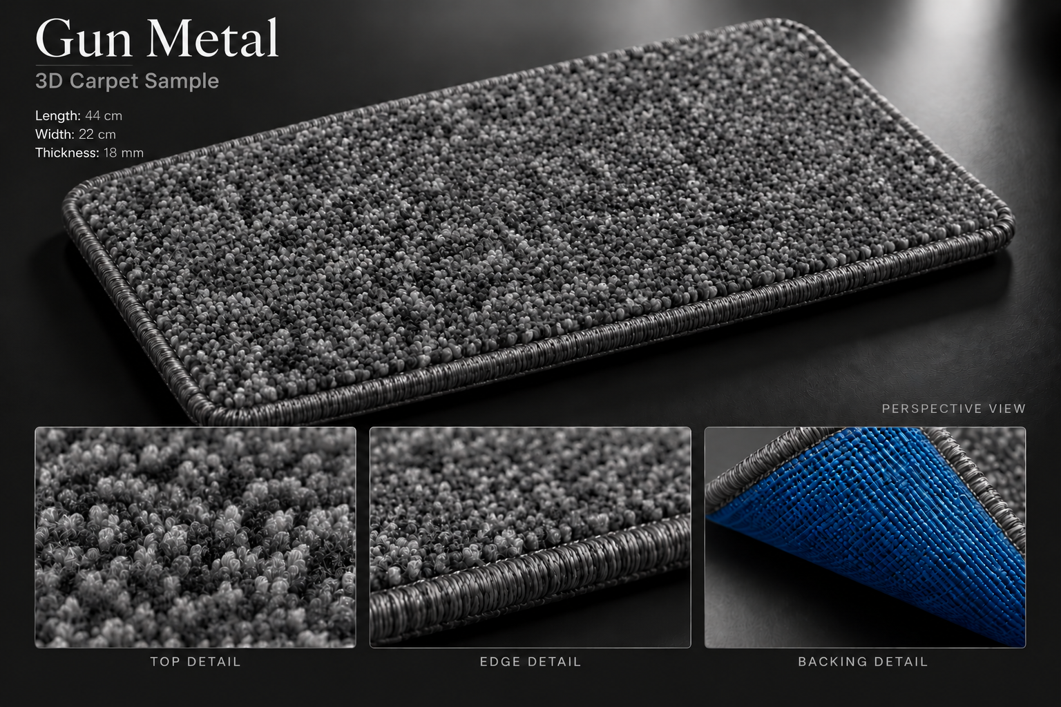 Gun Metal 3D sample