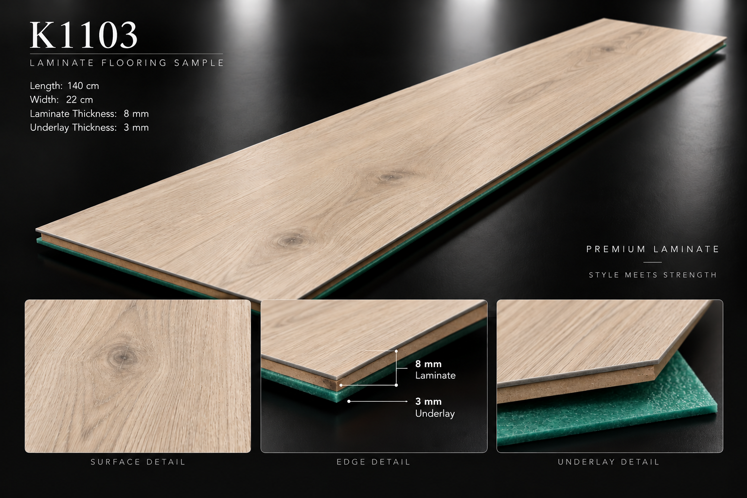 Laminate K1103 3D sample